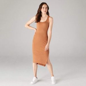 NAADAM ribbed cashmere and silk tank dress